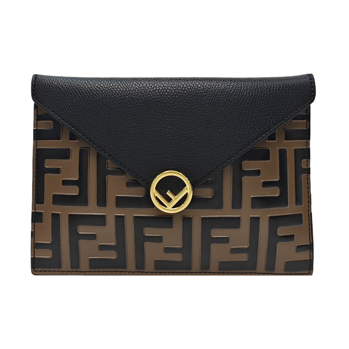 Calfskin Clutch Medium Brown