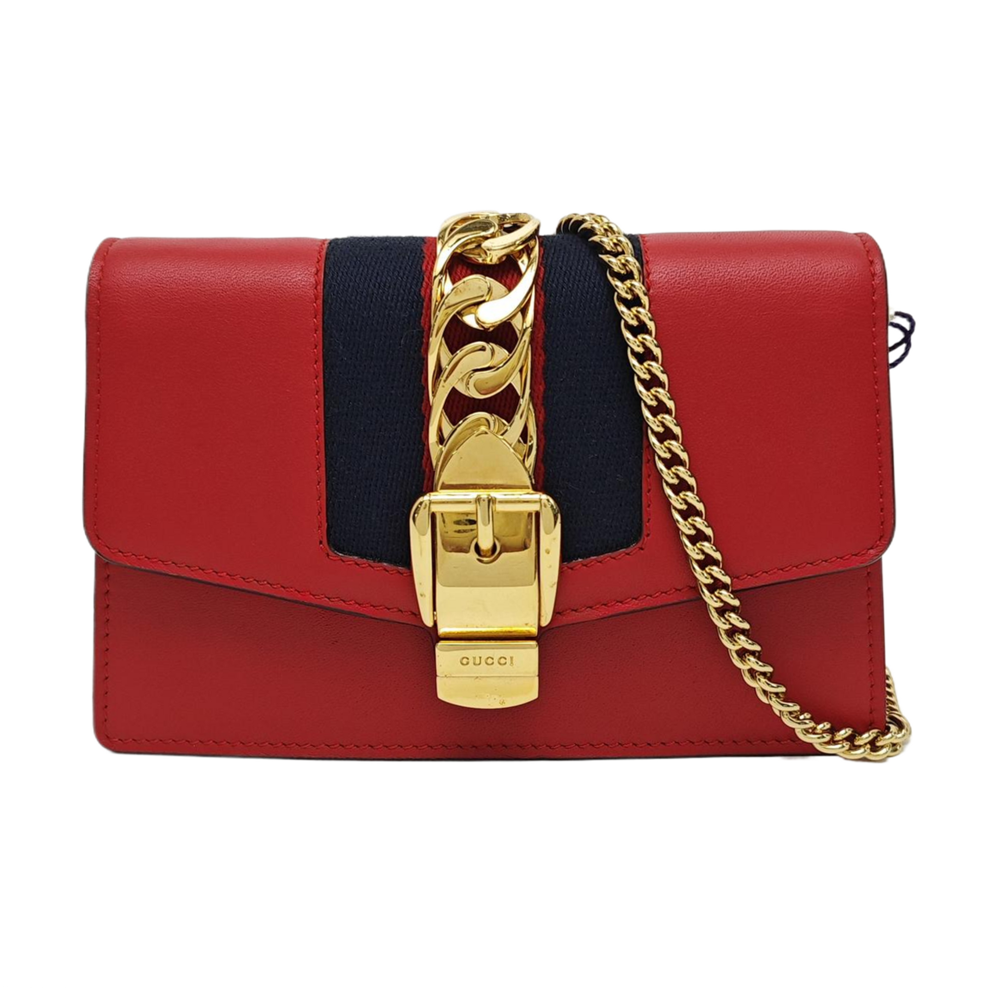 Sylvie Super Mini Calfskin Red