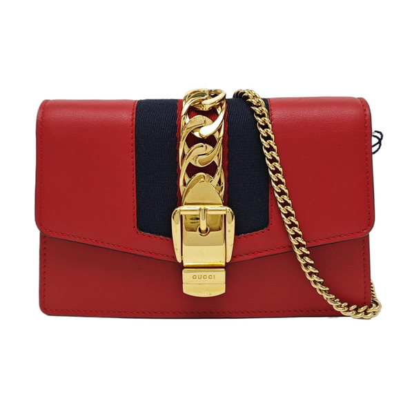 Sylvie Super Mini Calfskin Red