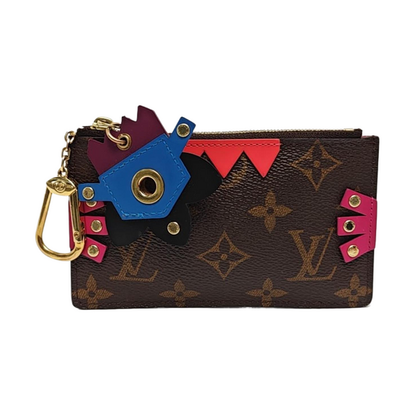 Monogram Coated Canvas Key Pouch Brown