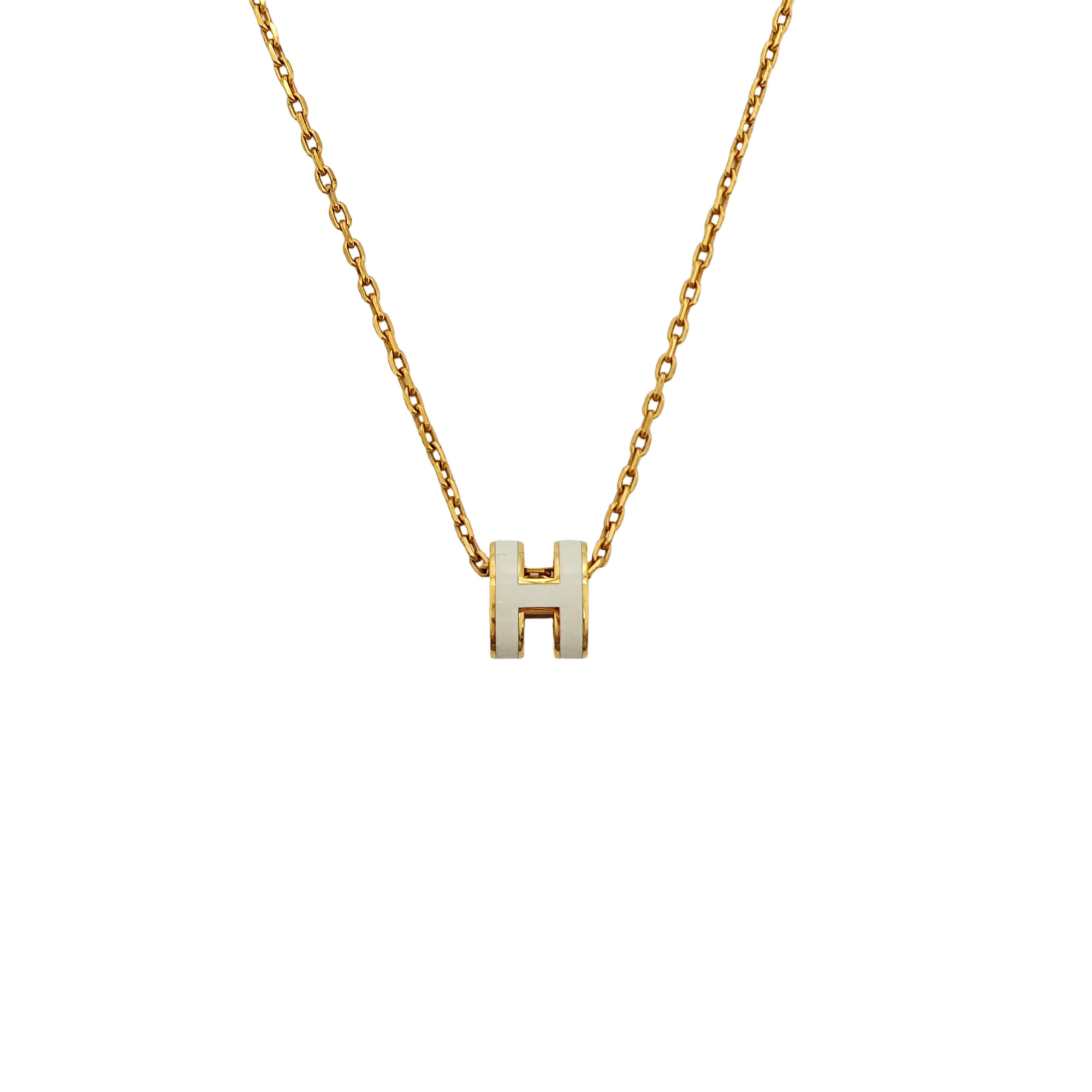 Pop H Metal Gold Necklace