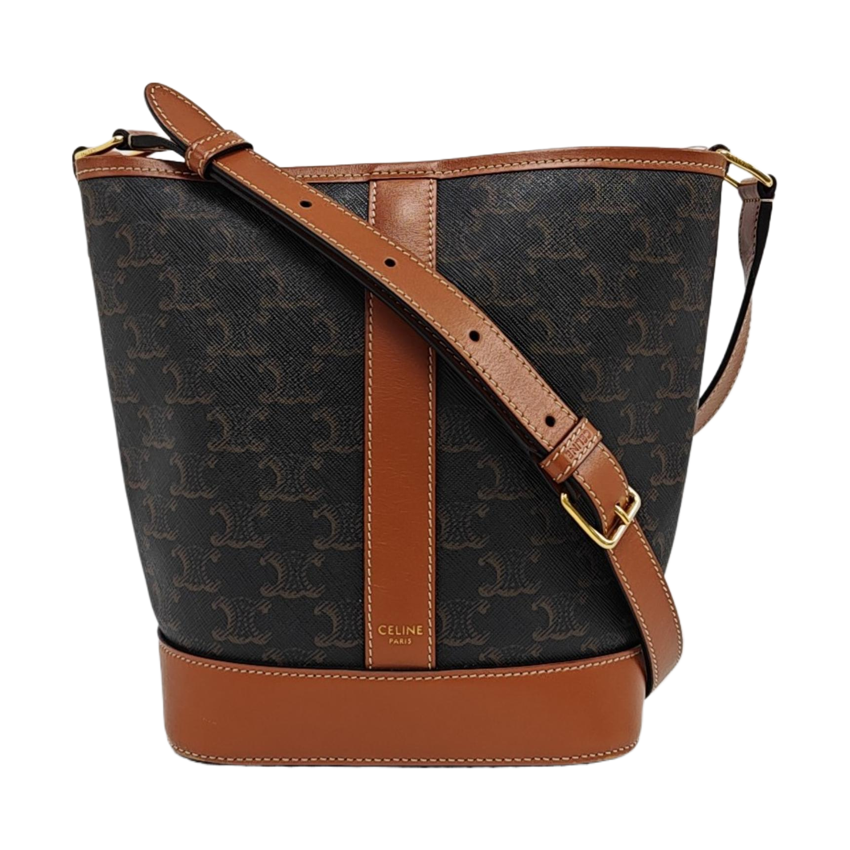 TRIOMPHE CANVAS Small Coated Canvas Brown