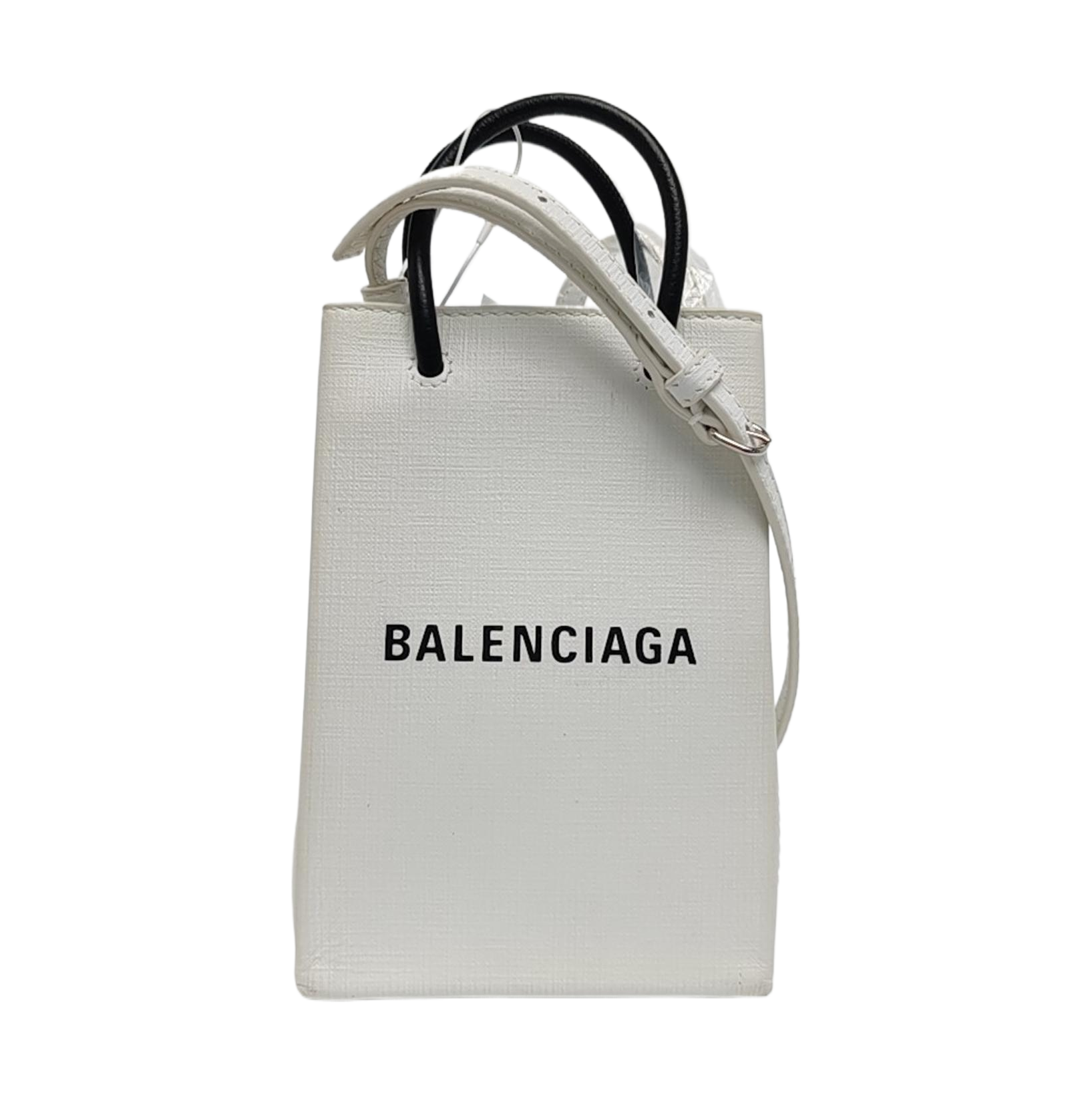 Shopping Bag Calfskin White
