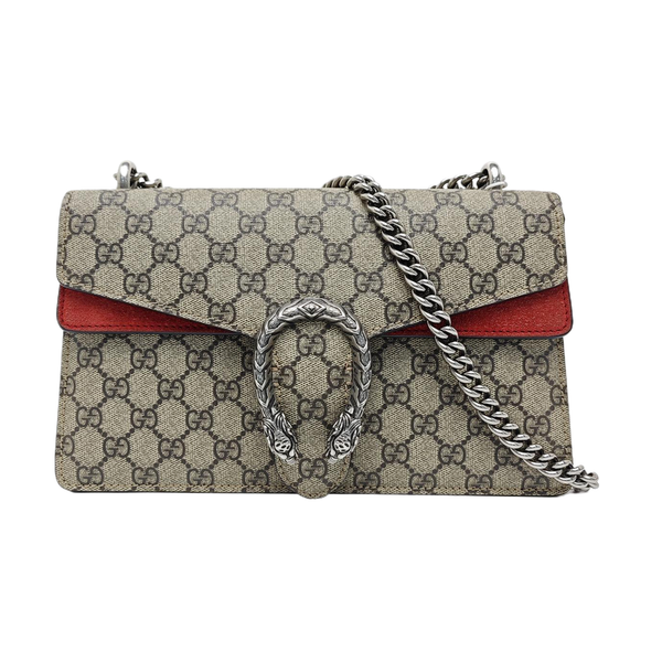 Dionysus Small Monogram Coated Canvas Black