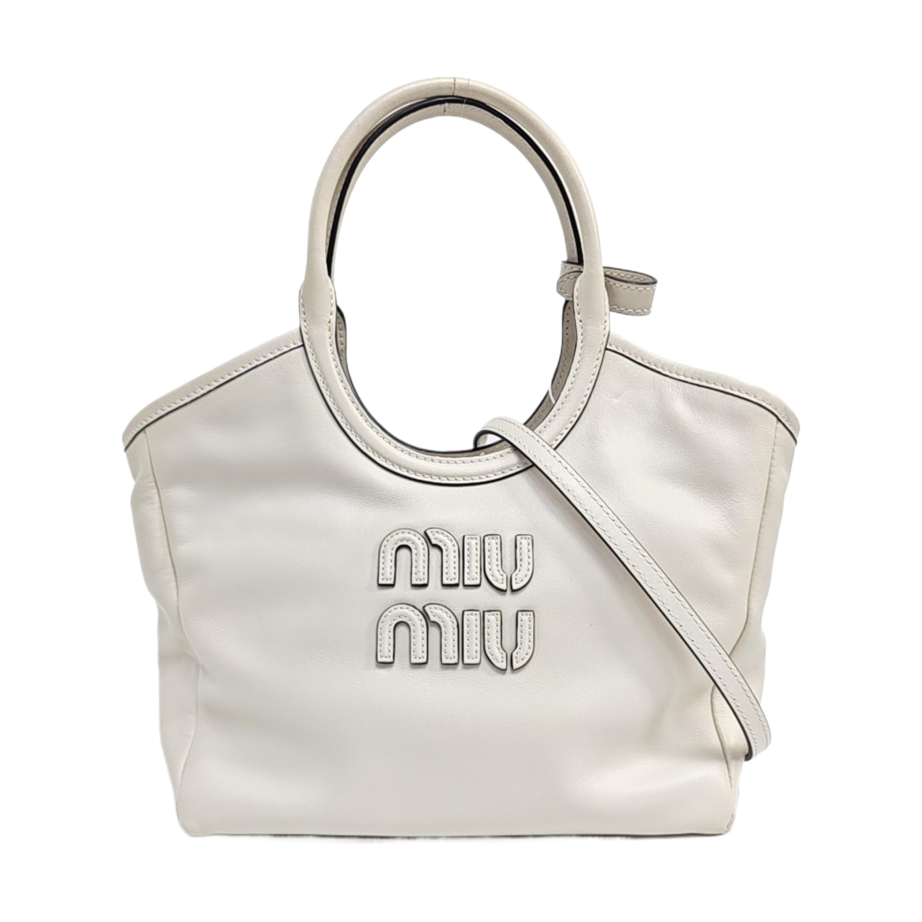 IVY Small Calfskin White