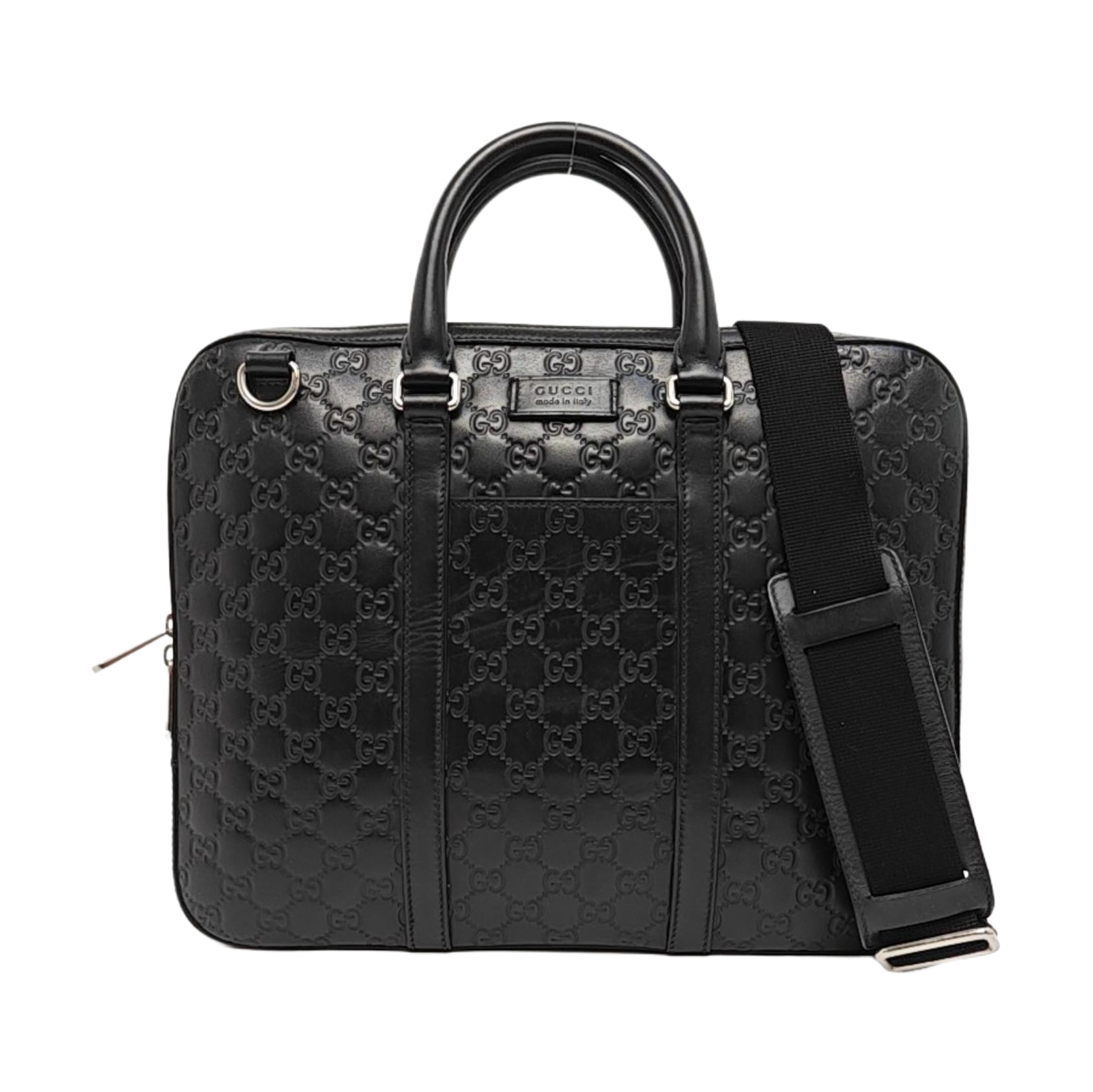 Signature Monogram Calfskin Black