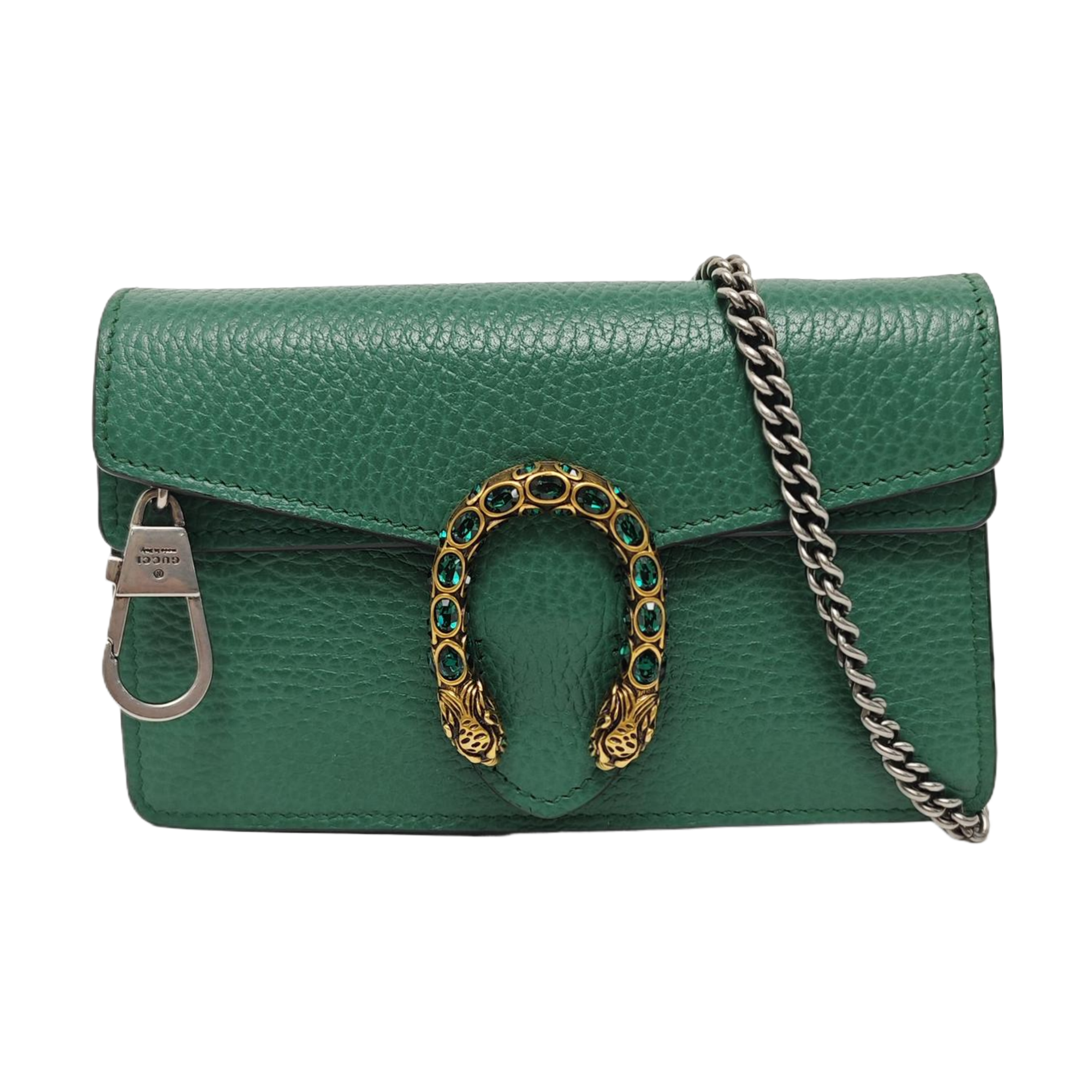 Dionysus Super Mini Calfskin Green