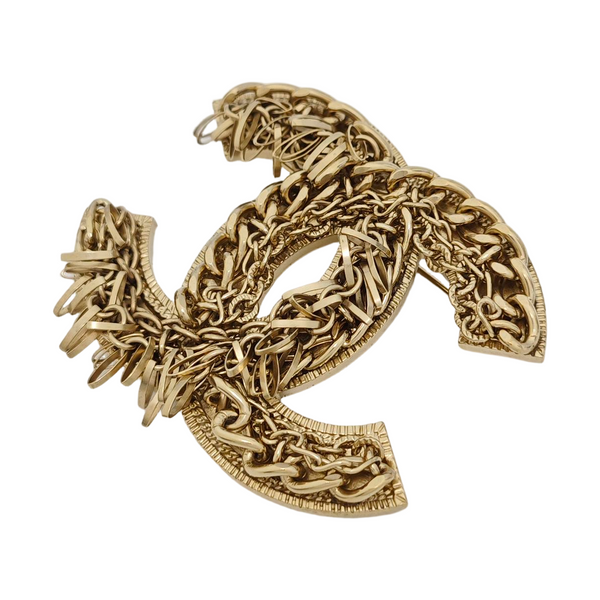 Metal Gold Brooch