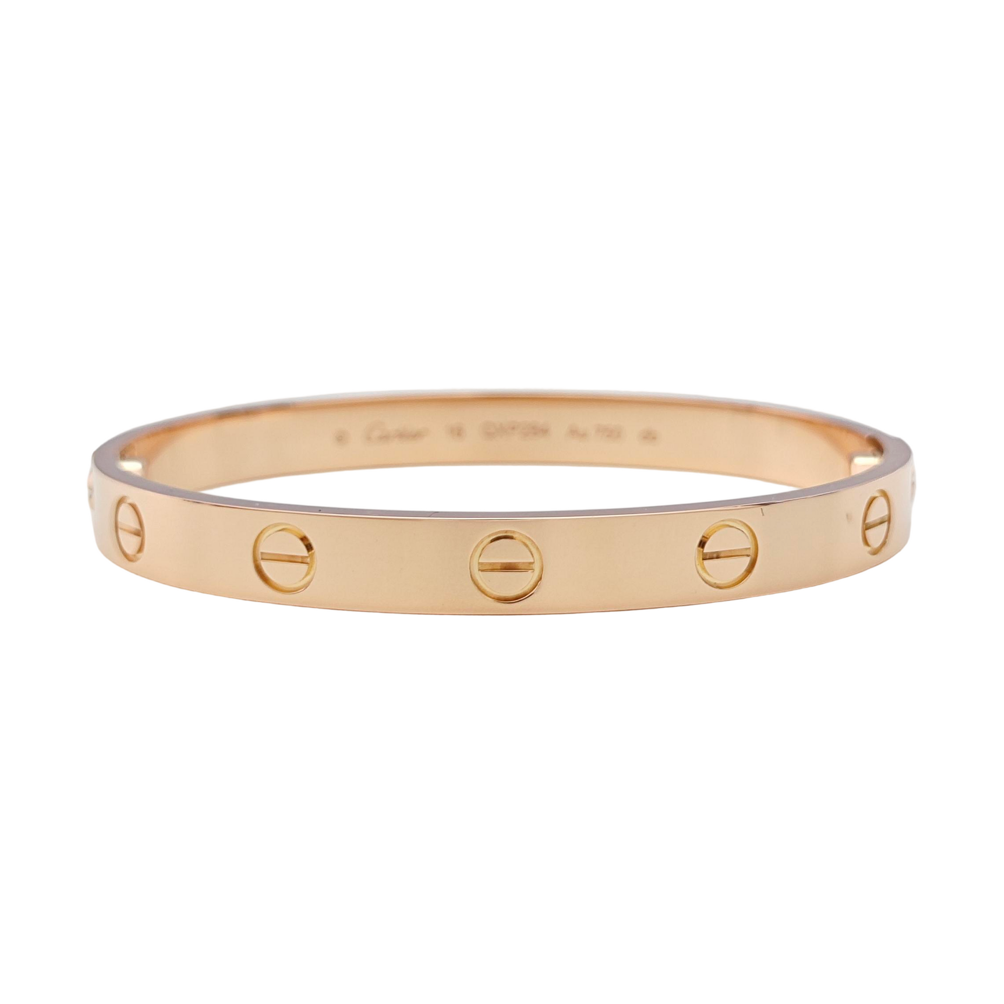 LOVE 18k Rose Gold Bangle