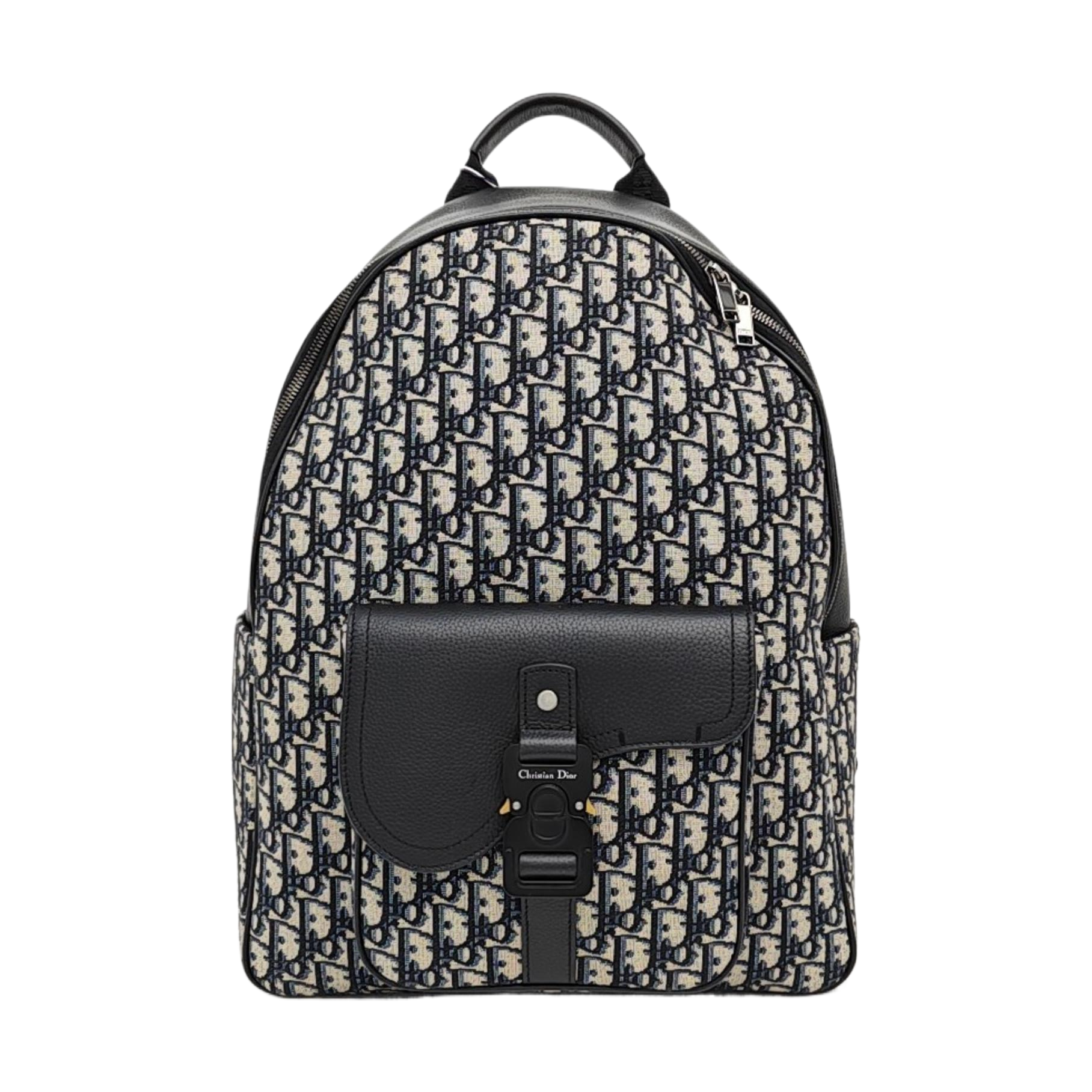Oblique Canvas Backpack Beige