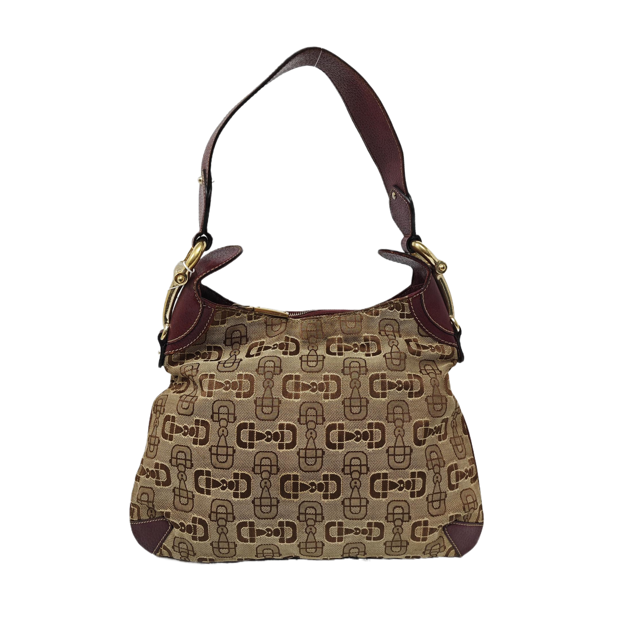 Monogram Canvas Top Handle Bag Brown