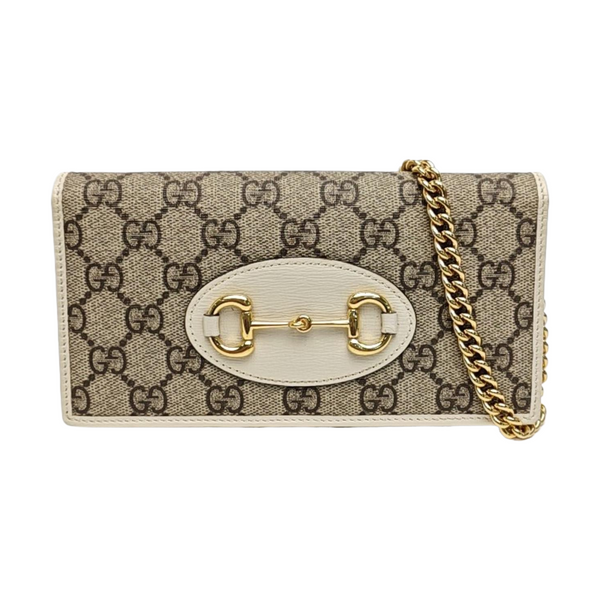 Horsebit 1955 WOC Monogram Coated Canvas Beige