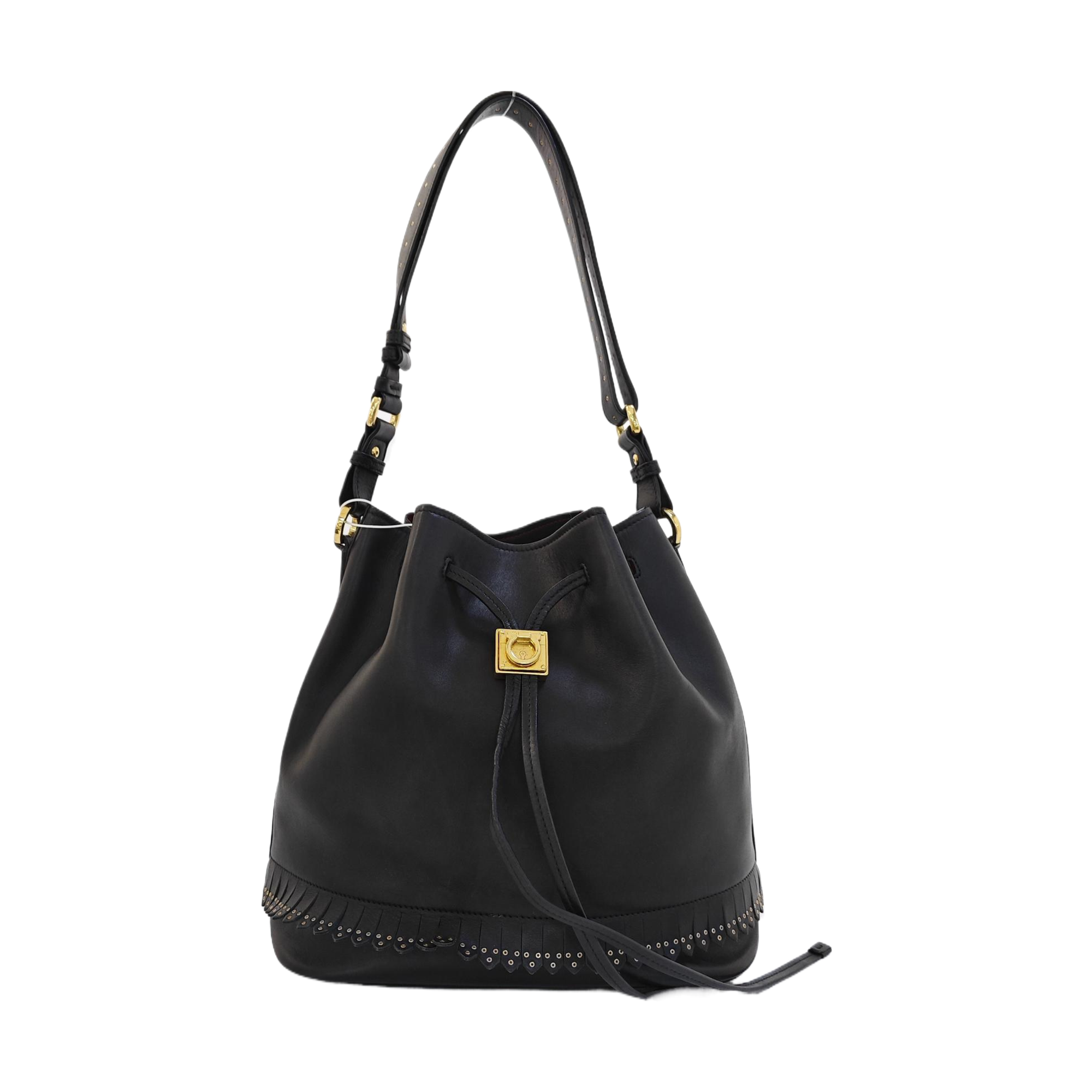 Calfskin Bucket Bag Black