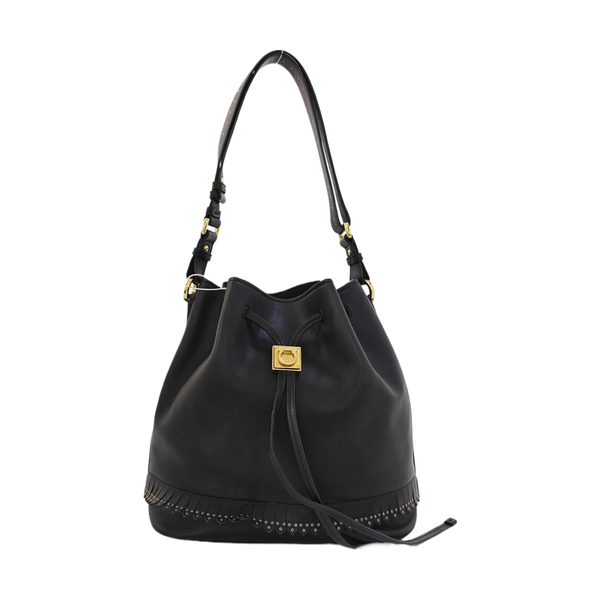 Calfskin Bucket Bag Black