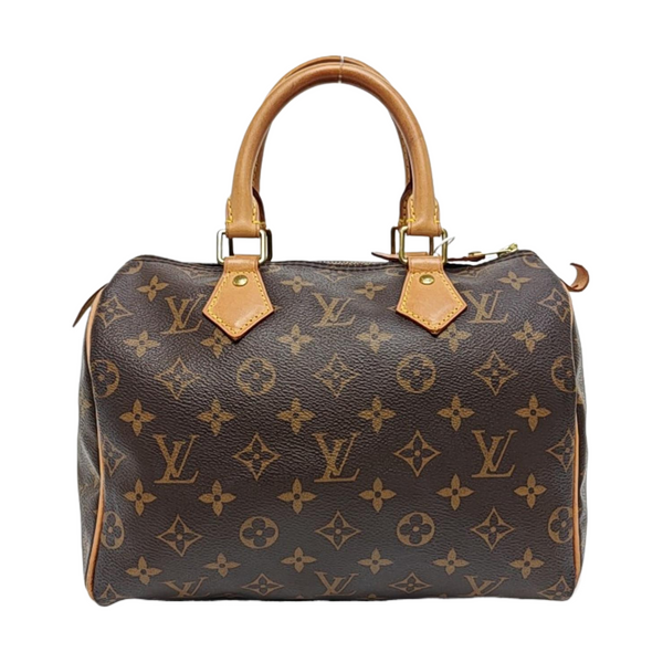 SPEEDY 25 Monogram Coated Canvas Brown