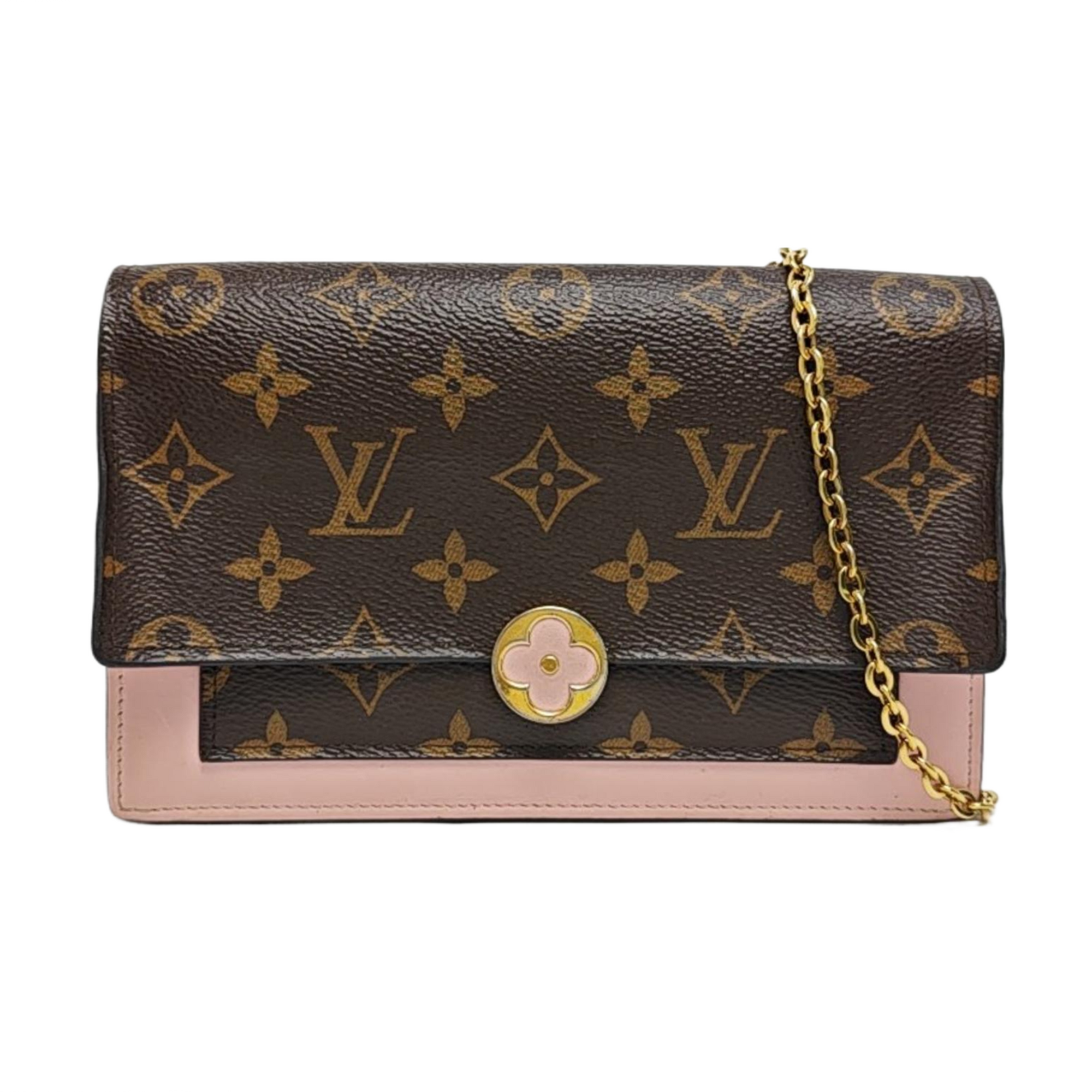 FLORE Monogram Coated Canvas Brown
