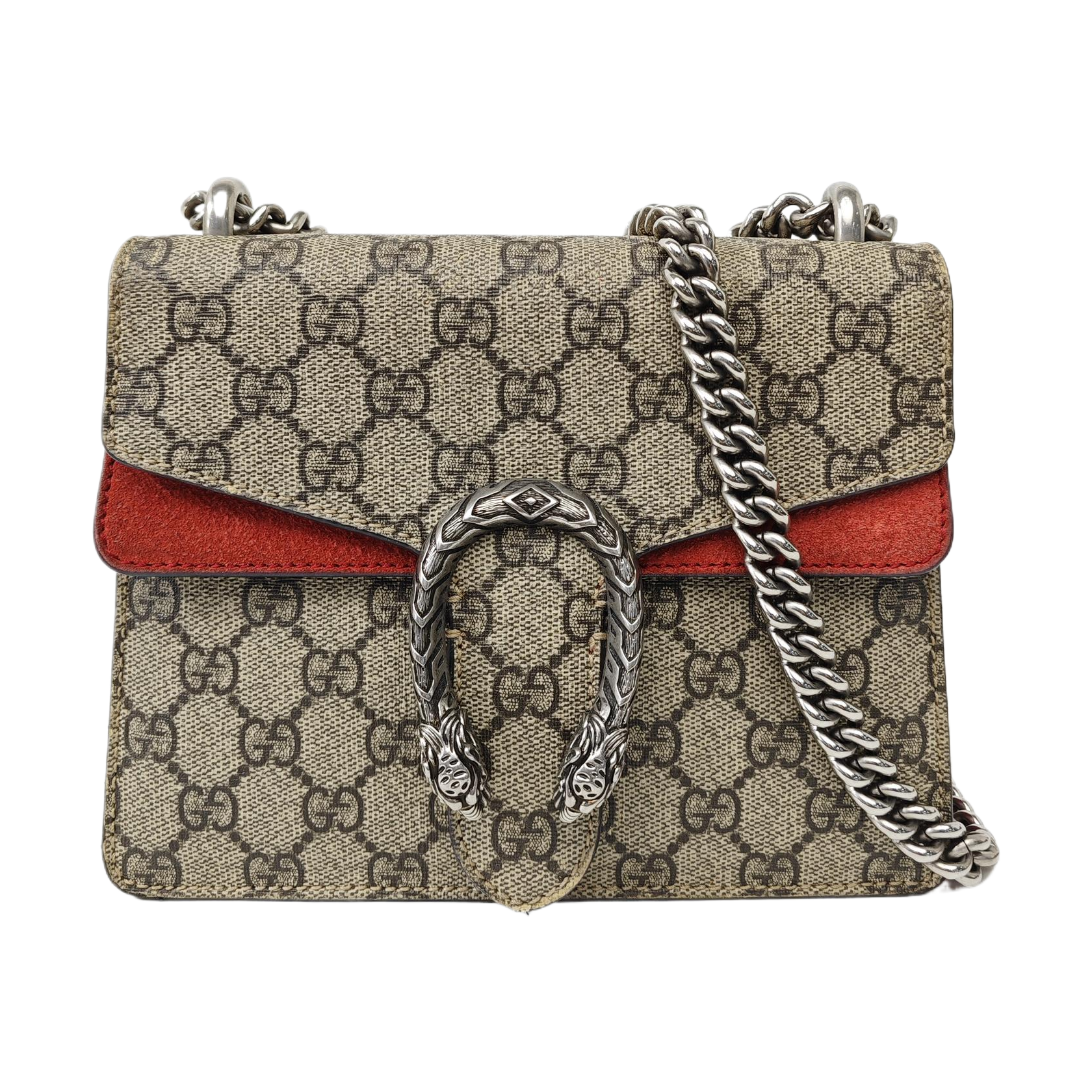 Dionysus Mini Monogram Coated Canvas Beige