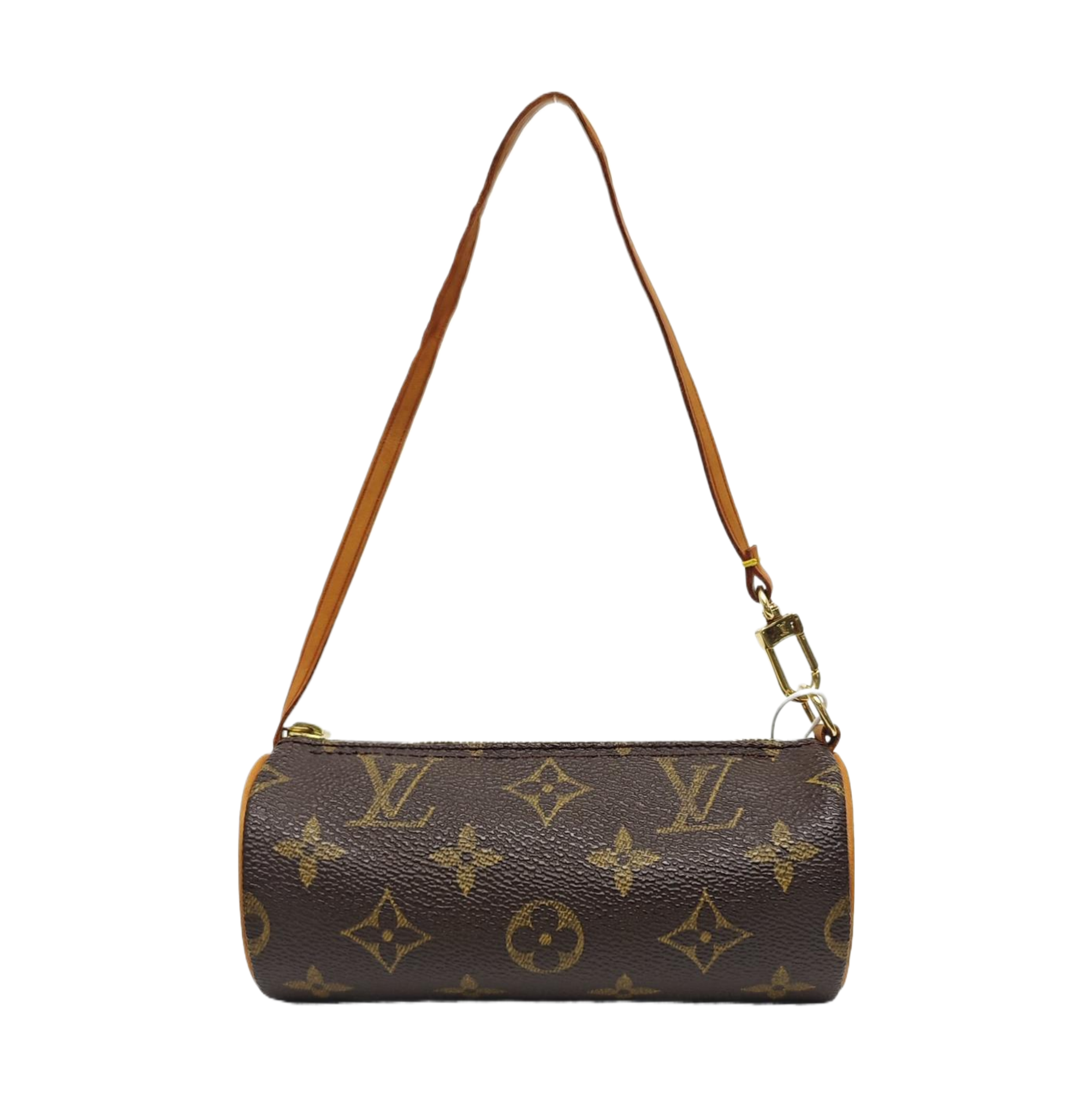 PAPILLON Mini Monogram Coated Canvas Brown