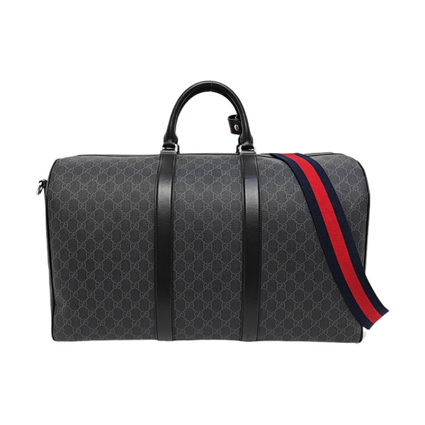 Monogram Coated Canvas Shoulder Bag Black