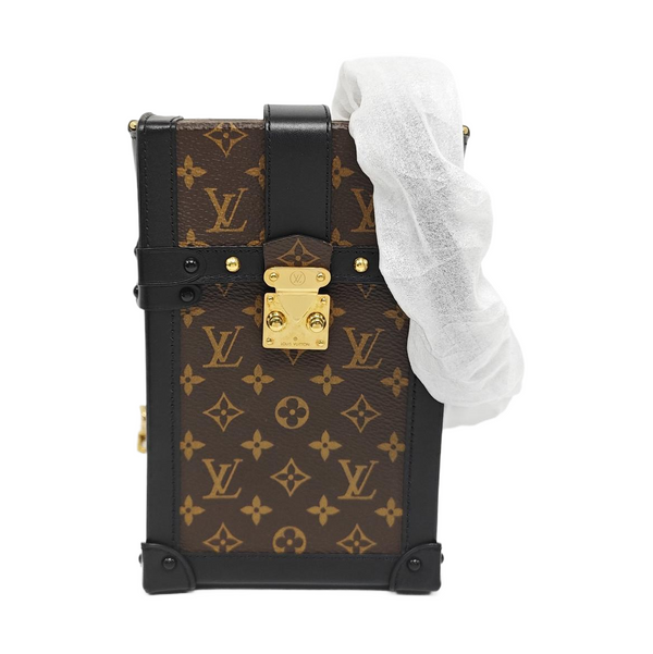 TRUNK Monogram Coated Canvas Brown