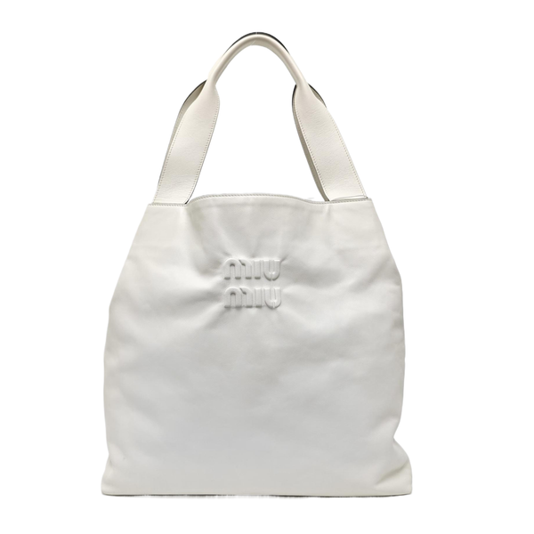 Calfskin Shoulder Bag White