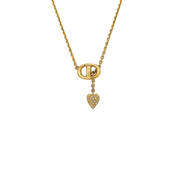 CD Navy Metal Gold Necklace