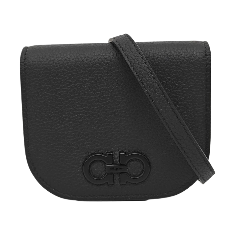Calfskin Shoulder Bag Mini Black