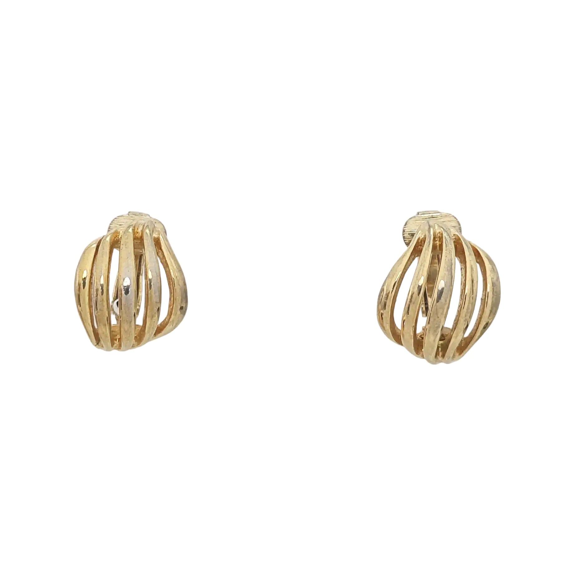 Metal Gold Clip On Earrings