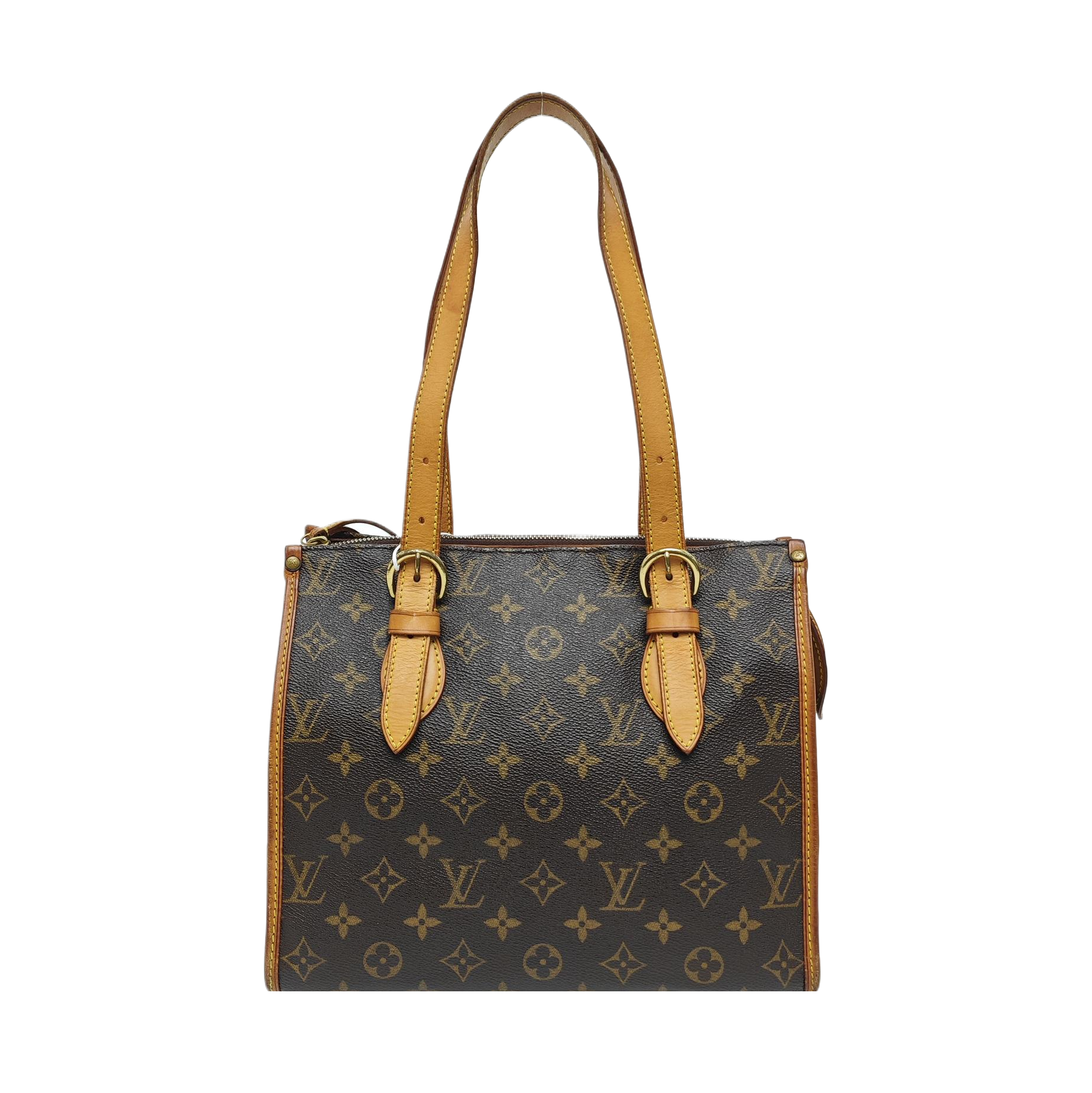 POPINCOURT Monogram Coated Canvas Brown