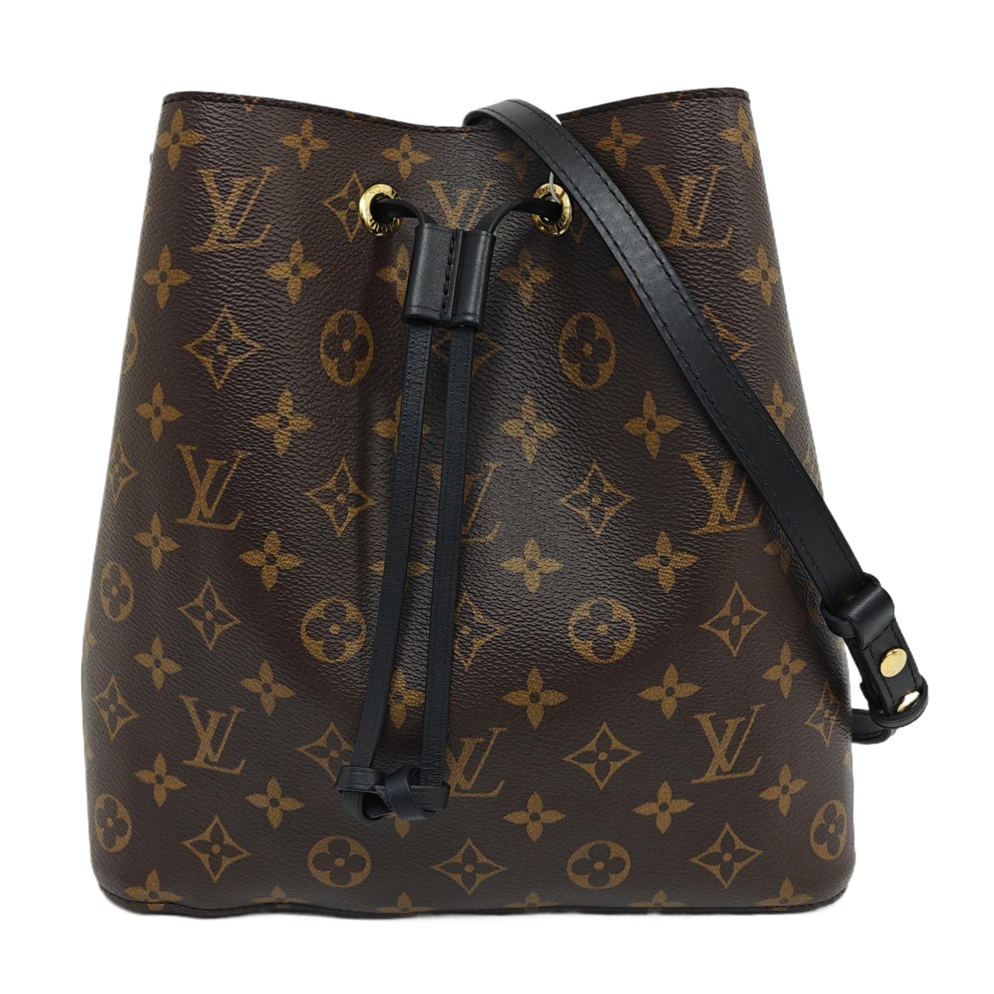 NÉONOÉ MM Monogram Coated Canvas Brown