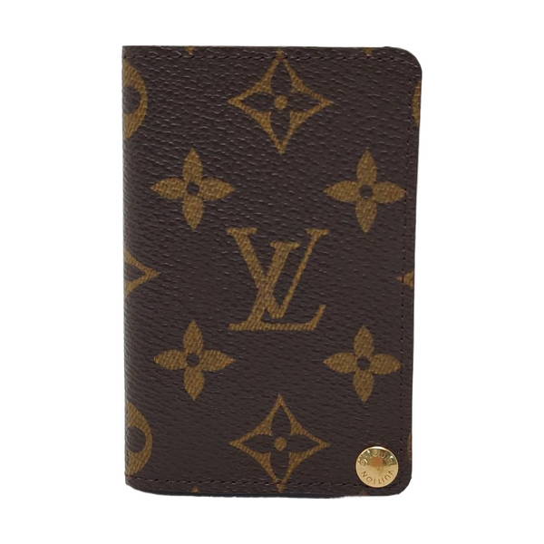 Monogram Coated Canvas Card Holder Brown