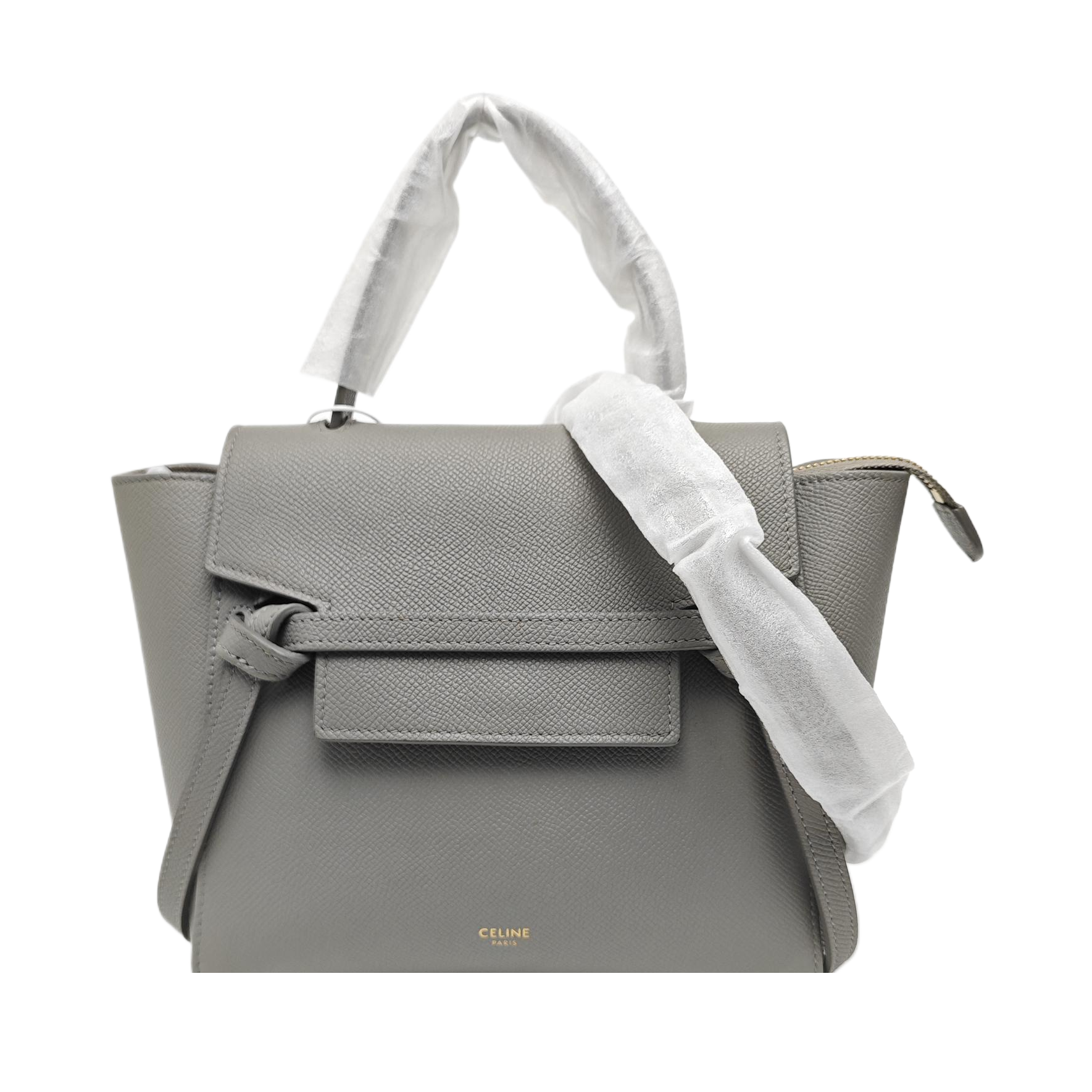 BELT Nano Calfskin Gray