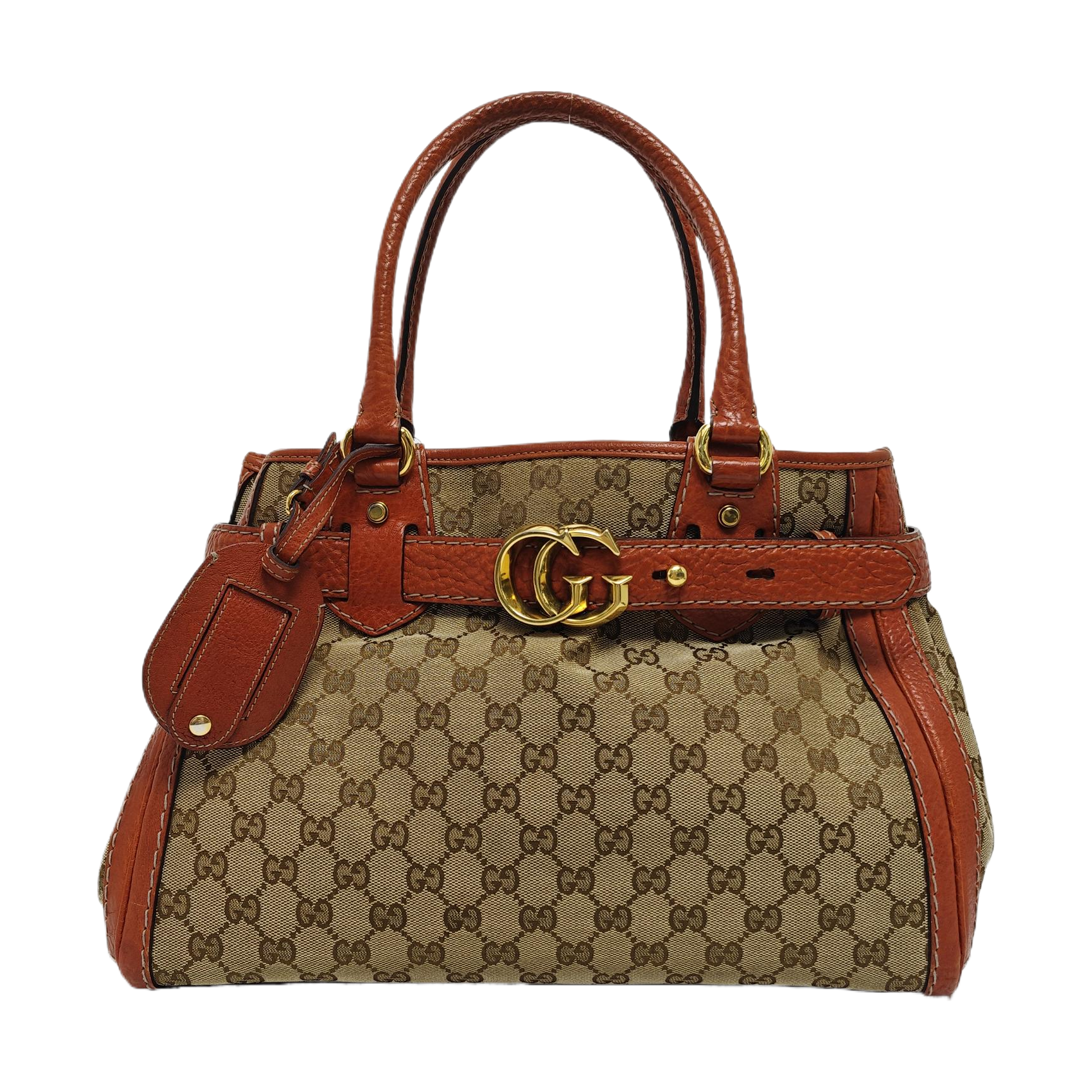 Monogram Canvas Tote Bag Beige
