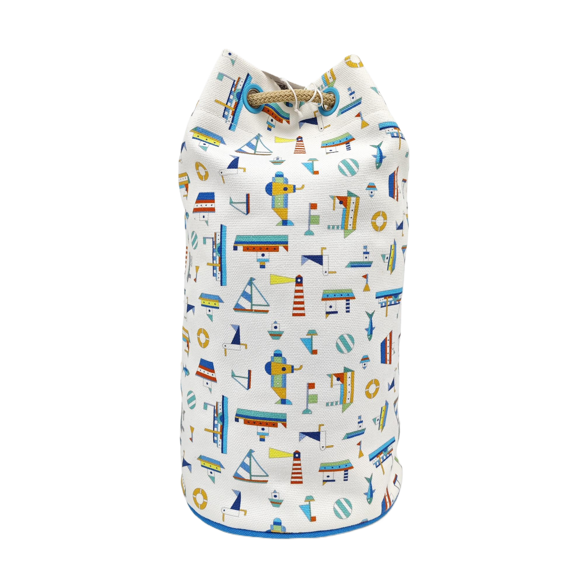 Canvas Bucket Bag White