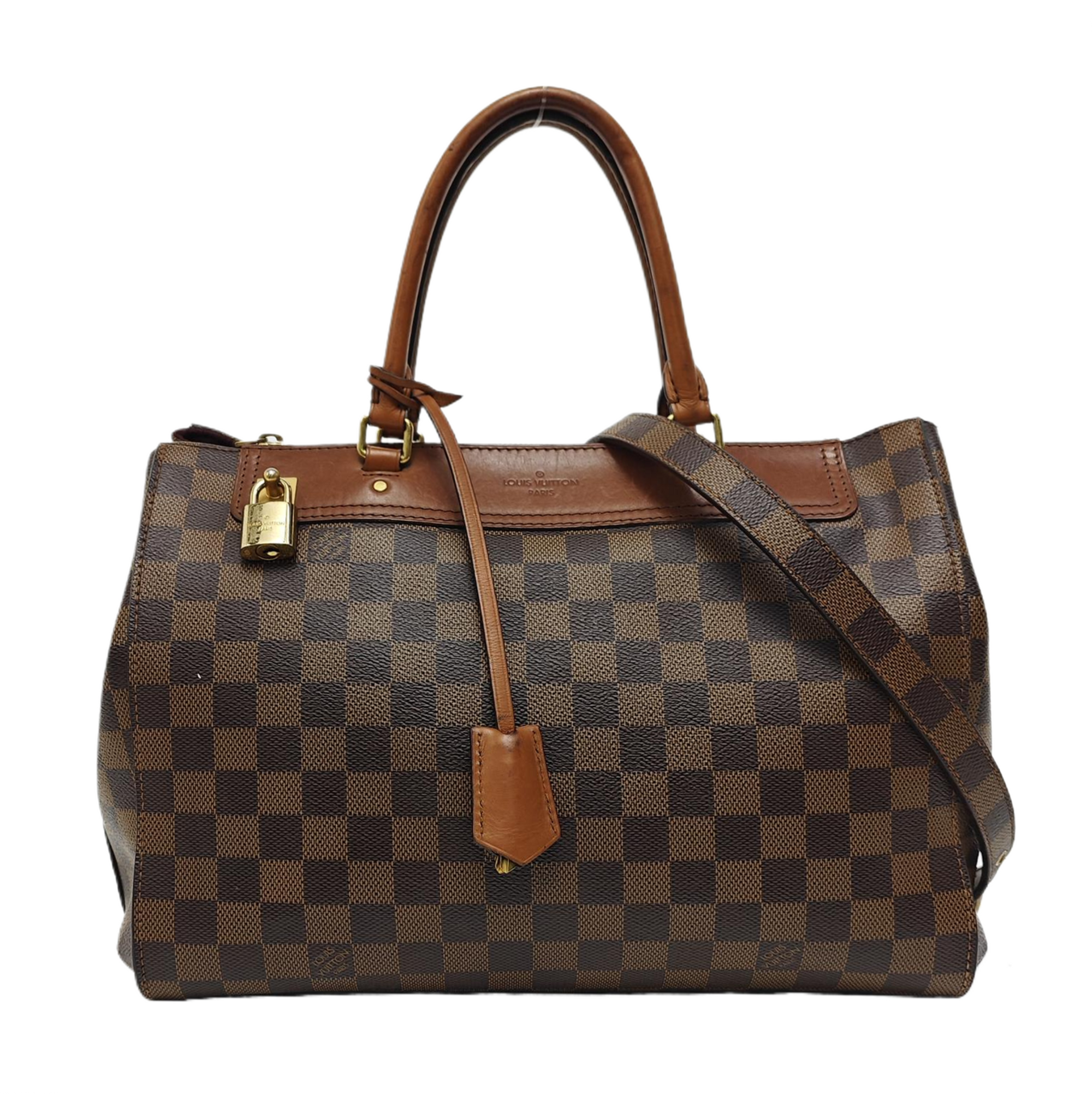 GREENWICH PM Damier Ebene Coated Canvas Brown
