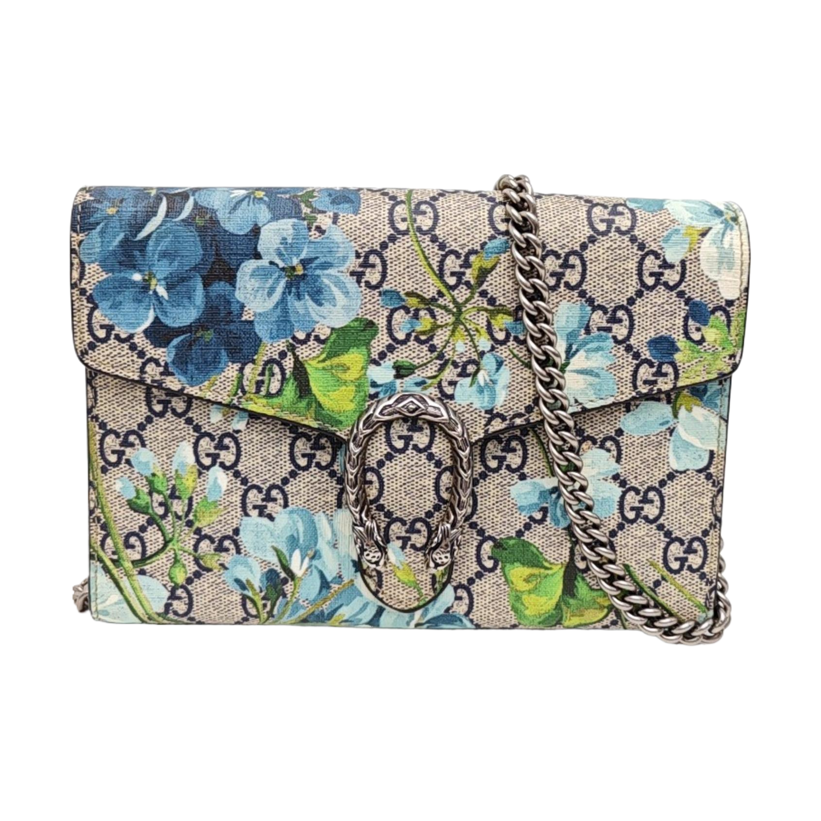 Dionysus Mini Monogram Coated Canvas Beige