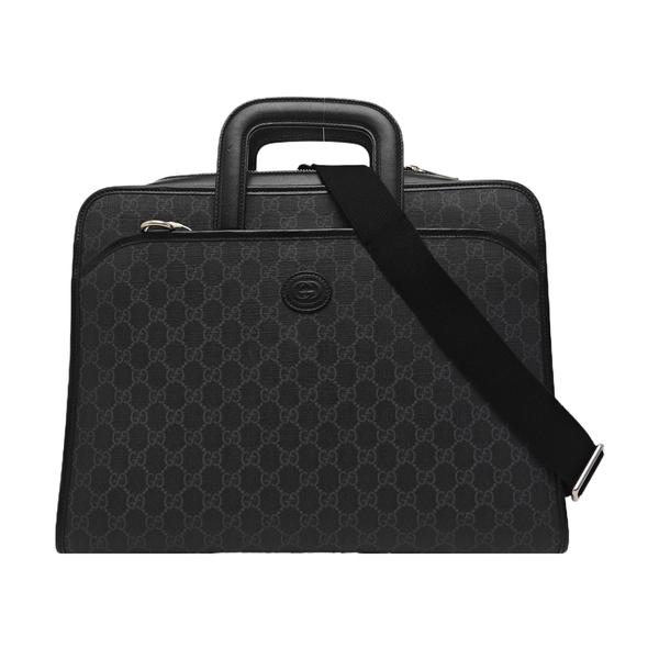 Retro Monogram Coated Canvas Black