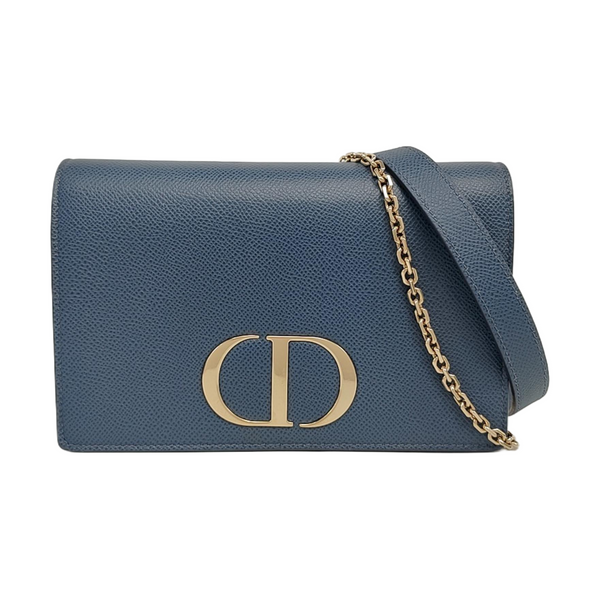Authenticated pre-owned  30 Montaigne Calfskin Blue - Shoulder Bag at Looply