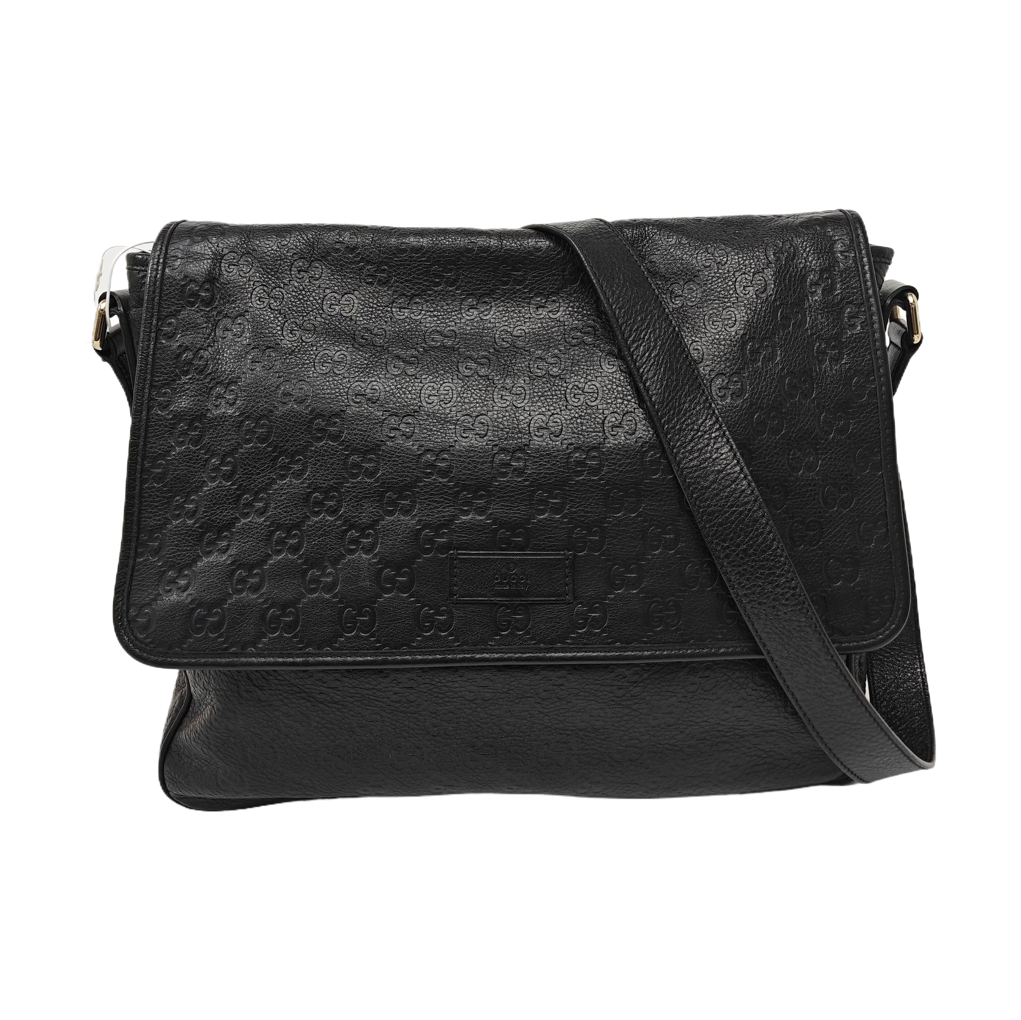 Ligne Shima Monogram Calfskin Black