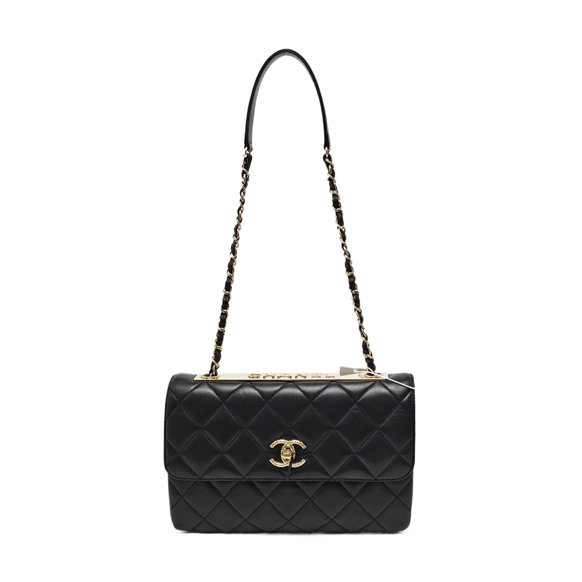 TRENDY CC Quilted Lambskin Black