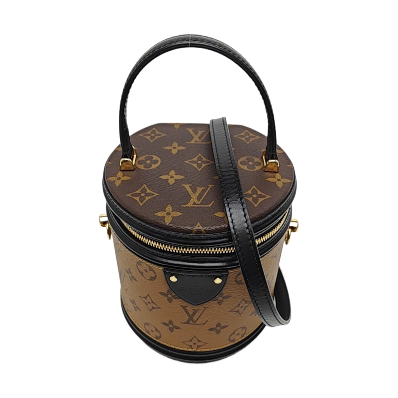 CANNES PM Monogram Coated Canvas Brown