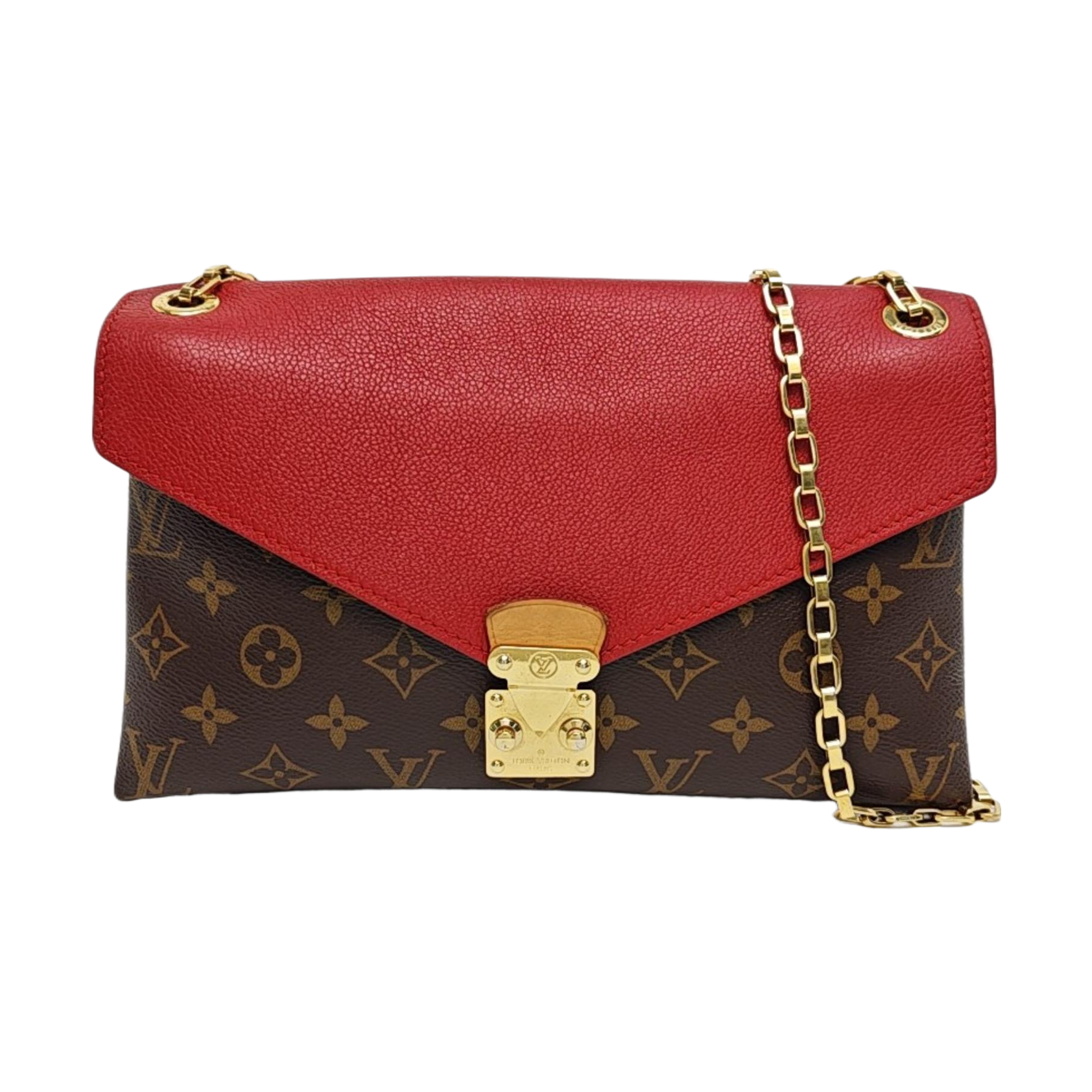 PALLAS Monogram Coated Canvas Brown