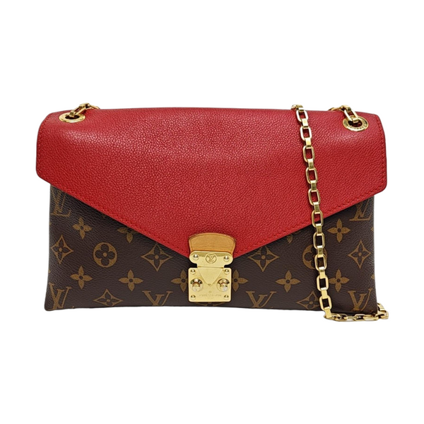 PALLAS Monogram Coated Canvas Brown