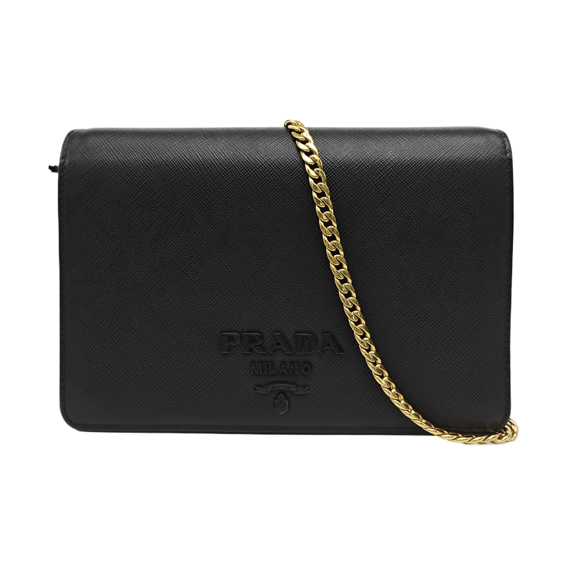 Calfskin Shoulder Bag Black