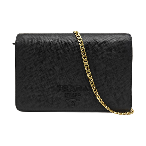Calfskin Shoulder Bag Black