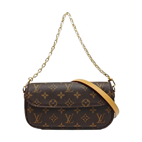 IVY Monogram Coated Canvas Brown