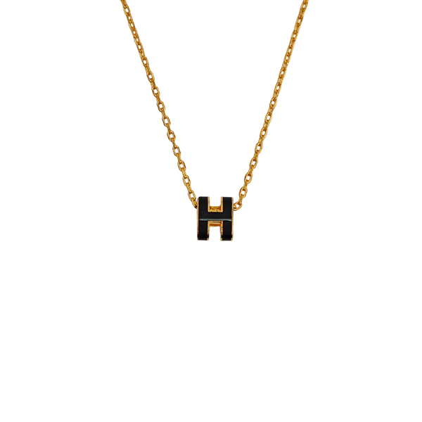 Pop H Metal Gold Necklace