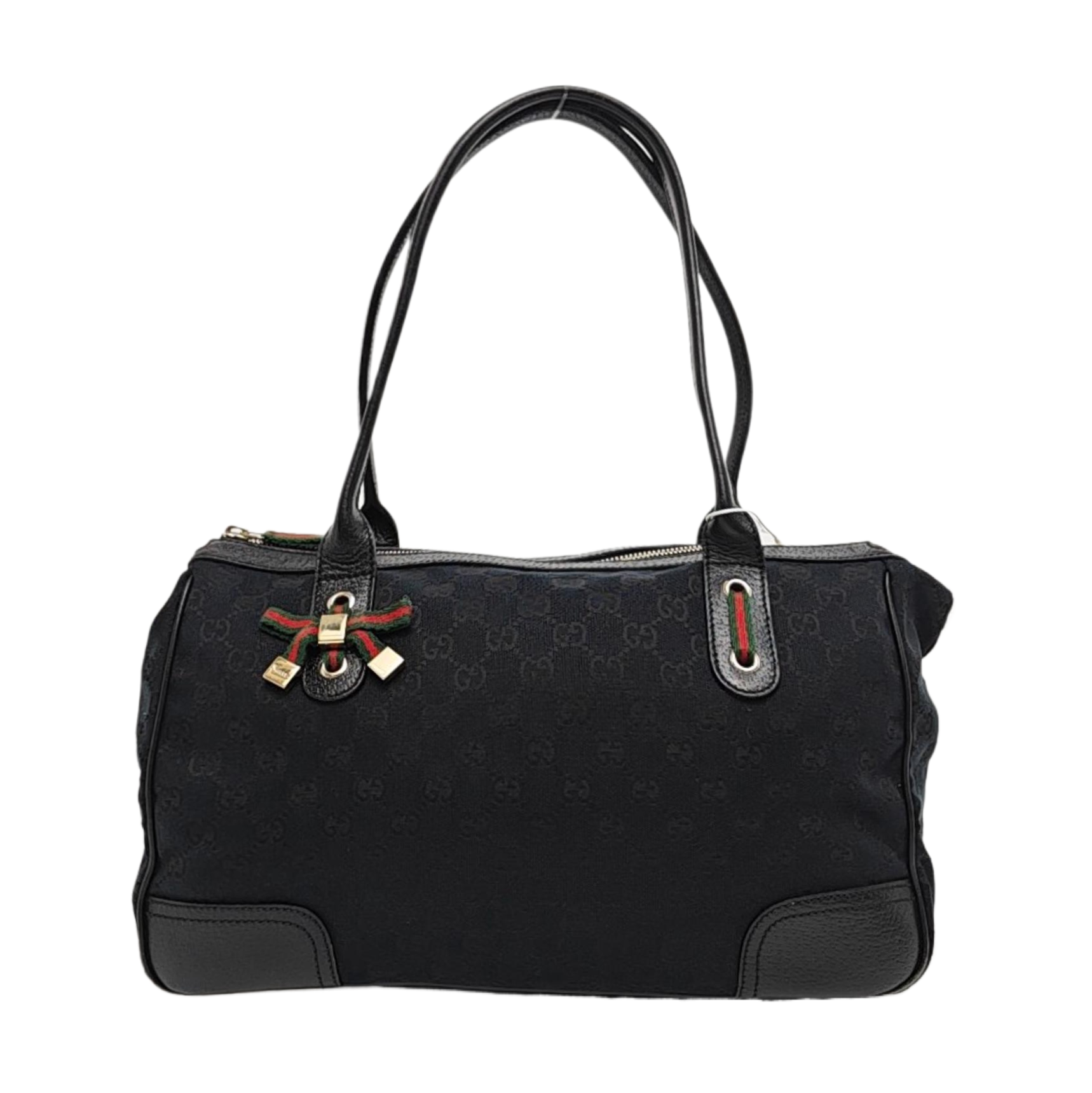 Princy Medium Monogram Canvas Black