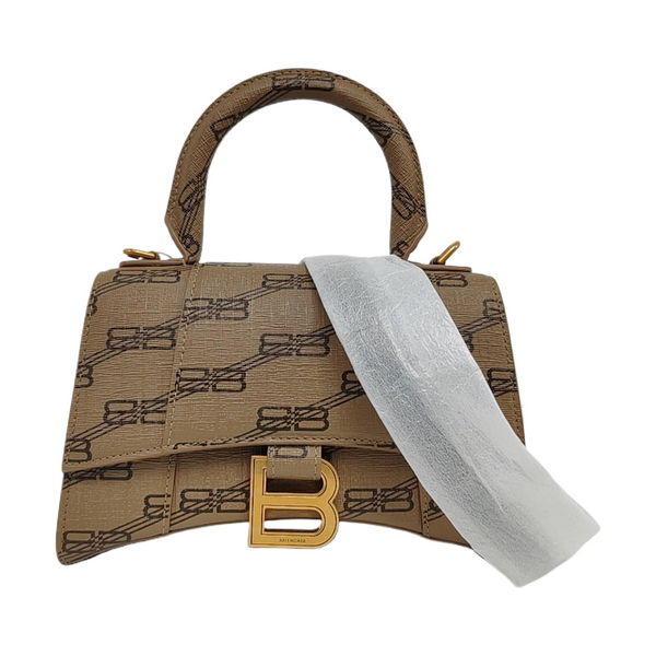 Hourglass XS Coated Canvas Brown