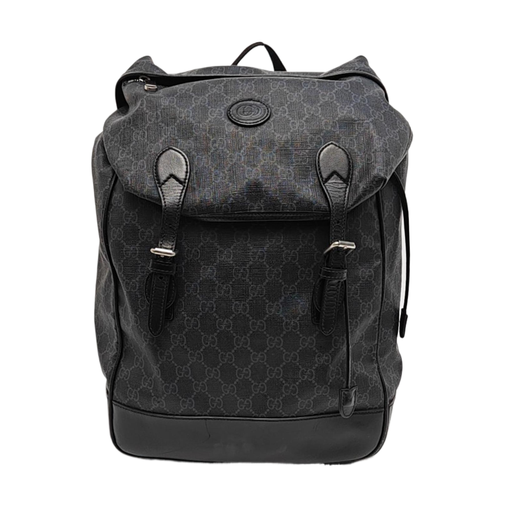 Retro Medium Monogram Coated Canvas Black
